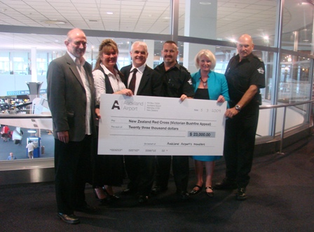Red Cross cheque for Victoria bushfire appeal